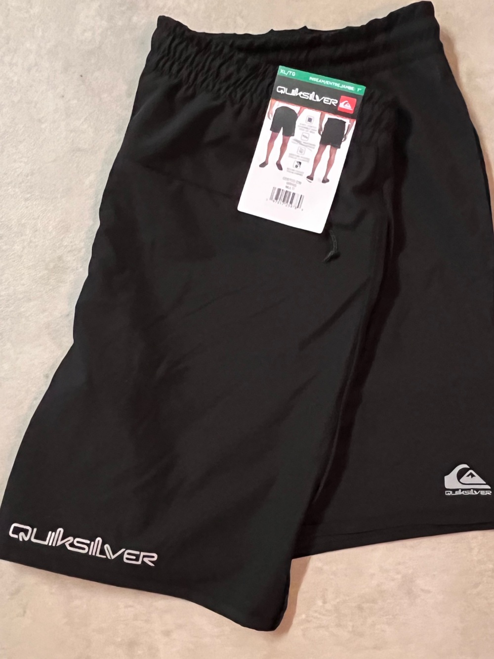 Quiksilver Black Men's Board Shorts with Logo. New with tags